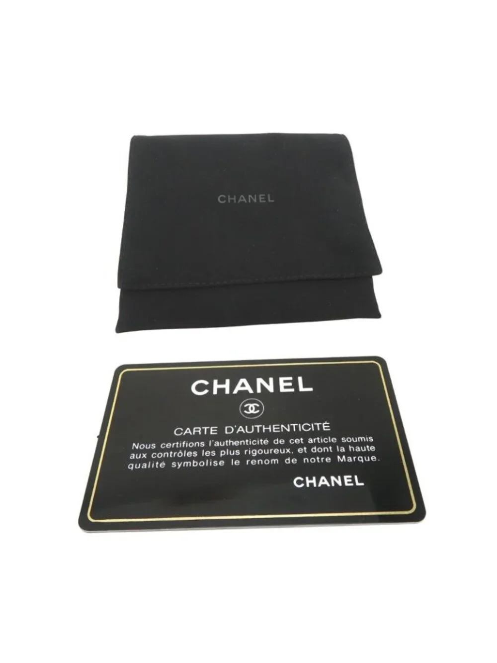 Chanel Trifold Wallet Black